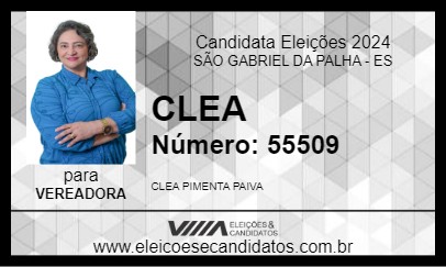 Candidato CLEA 2024 - SÃO GABRIEL DA PALHA - Eleições