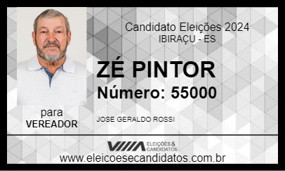 Candidato ZÉ PINTOR 2024 - IBIRAÇU - Eleições