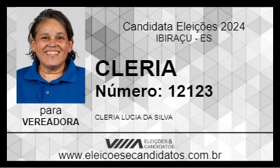 Candidato CLERIA 2024 - IBIRAÇU - Eleições