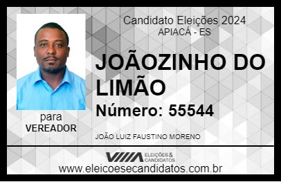 Candidato JOÃOZINHO DO LIMÃO 2024 - APIACÁ - Eleições