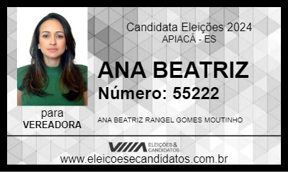 Candidato ANA BEATRIZ 2024 - APIACÁ - Eleições