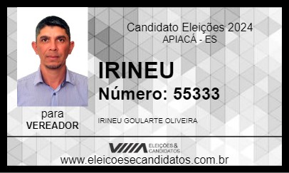 Candidato IRINEU 2024 - APIACÁ - Eleições