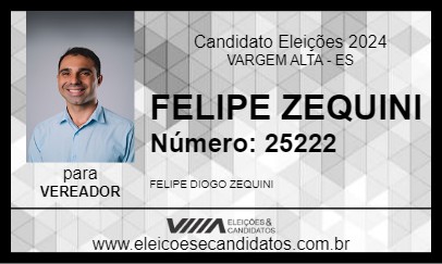 Candidato FELIPE ZEQUINI 2024 - VARGEM ALTA - Eleições