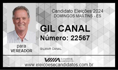 Candidato GIL CANAL 2024 - DOMINGOS MARTINS - Eleições