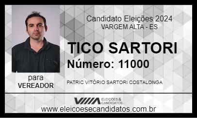 Candidato TICO SARTORI 2024 - VARGEM ALTA - Eleições