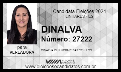 Candidato DINALVA 2024 - LINHARES - Eleições