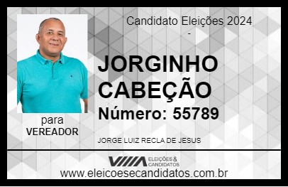 Candidato JORGINHO CABEÇÃO 2024 - SÃO MATEUS - Eleições