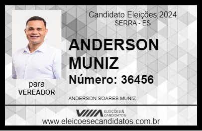 Candidato ANDERSON MUNIZ 2024 - SERRA - Eleições