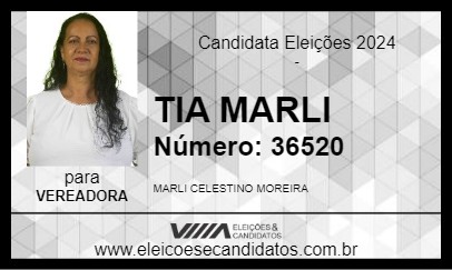 Candidato TIA MARLI 2024 - SERRA - Eleições