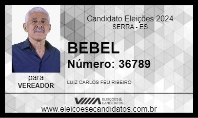 Candidato BEBEL 2024 - SERRA - Eleições