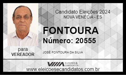 Candidato FONTOURA 2024 - NOVA VENÉCIA - Eleições