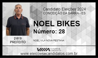 Candidato NOEL BIKES 2024 - CONCEIÇÃO DA BARRA - Eleições