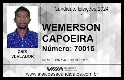 Candidato WEMERSON CAPOEIRA 2024 - SERRA - Eleições