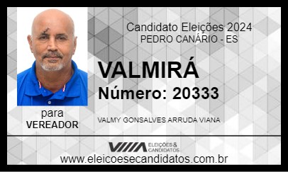 Candidato VALMIRÁ 2024 - PEDRO CANÁRIO - Eleições