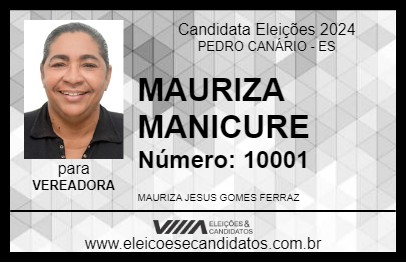 Candidato MAURIZA DO SALÃO 2024 - PEDRO CANÁRIO - Eleições