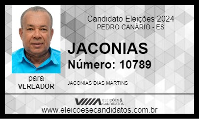 Candidato JACONIAS 2024 - PEDRO CANÁRIO - Eleições