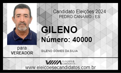 Candidato GILENO 2024 - PEDRO CANÁRIO - Eleições