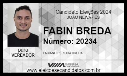 Candidato FABIN BREDA 2024 - JOÃO NEIVA - Eleições