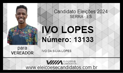 Candidato IVO LOPES 2024 - SERRA - Eleições