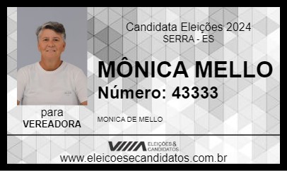 Candidato MÔNICA MELLO 2024 - SERRA - Eleições