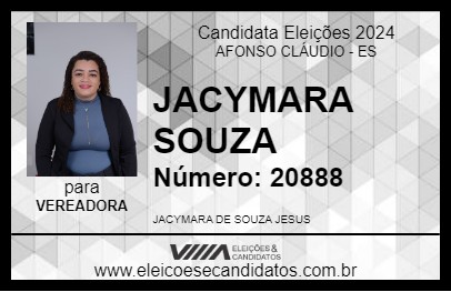 Candidato JACYMARA SOUZA 2024 - AFONSO CLÁUDIO - Eleições