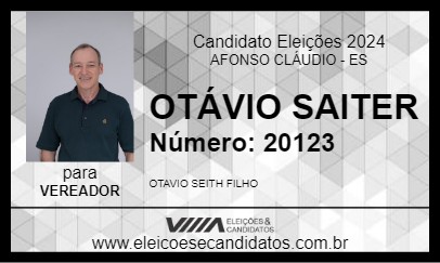 Candidato OTÁVIO SAITER 2024 - AFONSO CLÁUDIO - Eleições