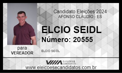 Candidato ELCIO SEIDL 2024 - AFONSO CLÁUDIO - Eleições