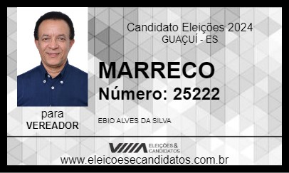 Candidato MARRECO 2024 - GUAÇUÍ - Eleições