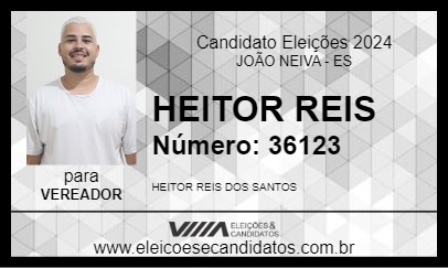 Candidato HEITOR REIS 2024 - JOÃO NEIVA - Eleições