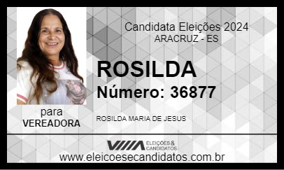 Candidato ROSILDA 2024 - ARACRUZ - Eleições