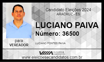 Candidato LUCIANO PAIVA 2024 - ARACRUZ - Eleições