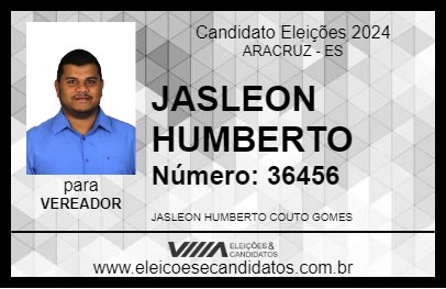 Candidato JASLEON HUMBERTO 2024 - ARACRUZ - Eleições