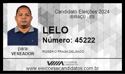 Candidato LELO 2024 - IBIRAÇU - Eleições