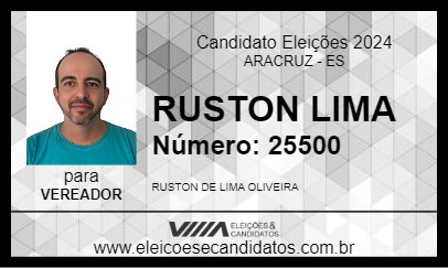 Candidato RUSTON LIMA 2024 - ARACRUZ - Eleições