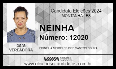 Candidato NEINHA 2024 - MONTANHA - Eleições