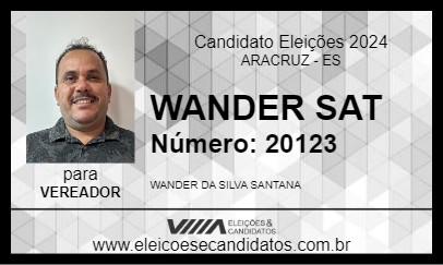 Candidato WANDER SAT 2024 - ARACRUZ - Eleições