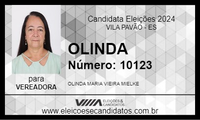 Candidato OLINDA  2024 - VILA PAVÃO - Eleições