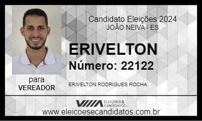 Candidato ERIVELTON 2024 - JOÃO NEIVA - Eleições