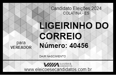 Candidato LIGEIRINHO VOCÊ CONHECE 2024 - COLATINA - Eleições