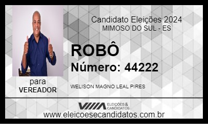 Candidato ROBÔ 2024 - MIMOSO DO SUL - Eleições