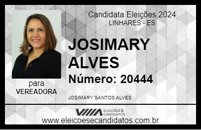 Candidato JOSIMARY ALVES 2024 - LINHARES - Eleições