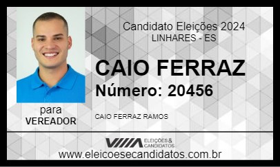 Candidato CAIO FERRAZ 2024 - LINHARES - Eleições