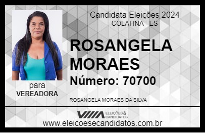 Candidato ROSANGELA MORAES 2024 - COLATINA - Eleições