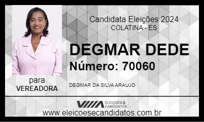 Candidato DEGMAR  DEDE  2024 - COLATINA - Eleições