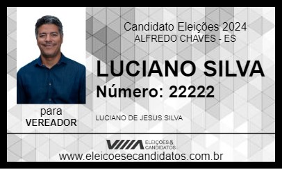 Candidato LUCIANO SILVA 2024 - ALFREDO CHAVES - Eleições