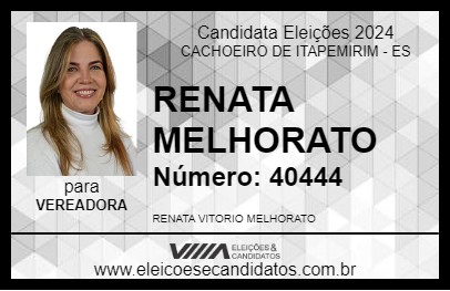 Candidato RENATA MELHORATO 2024 - CACHOEIRO DE ITAPEMIRIM - Eleições