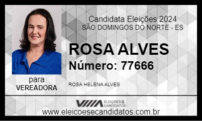 Candidato ROSA ALVES 2024 - SÃO DOMINGOS DO NORTE - Eleições