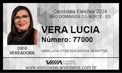 Candidato VERA LUCIA 2024 - SÃO DOMINGOS DO NORTE - Eleições