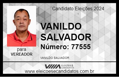 Candidato VANILDO SALVADOR 2024 - SÃO DOMINGOS DO NORTE - Eleições