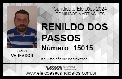 Candidato RENILDO DOS PASSOS 2024 - DOMINGOS MARTINS - Eleições